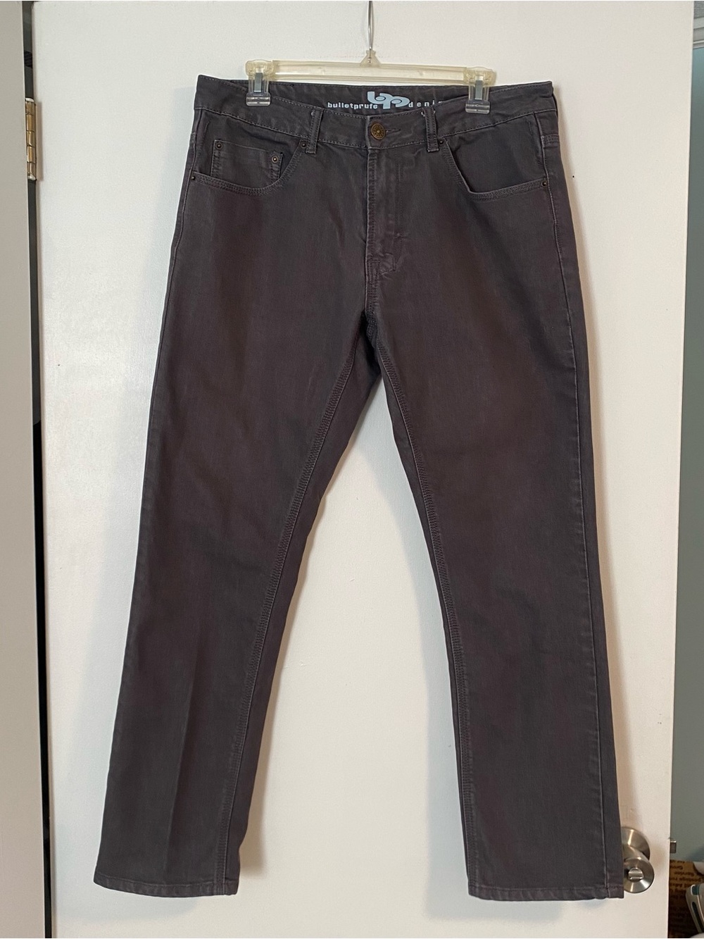 Bulletprufe Men’s Slate Gray 34x30 Denim Adventure Fit 5th Gen Work Outdoors
